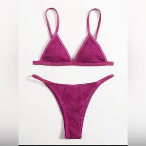 Shein Bikini, magenta color,